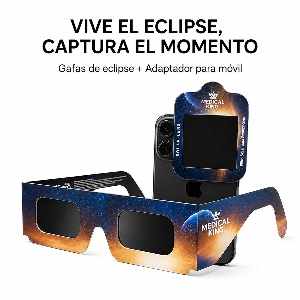 Gafas para Eclipse + Adaptador para Móvil 📸☀️
