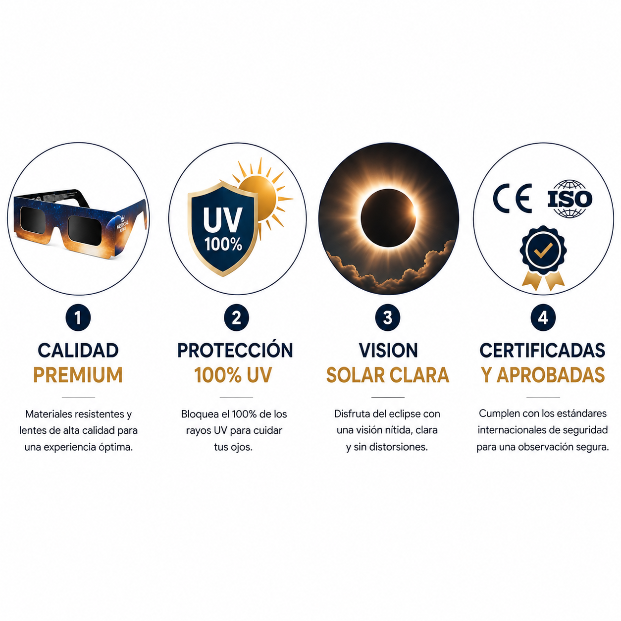 Gafas para Eclipse + Adaptador para Móvil 📸☀️