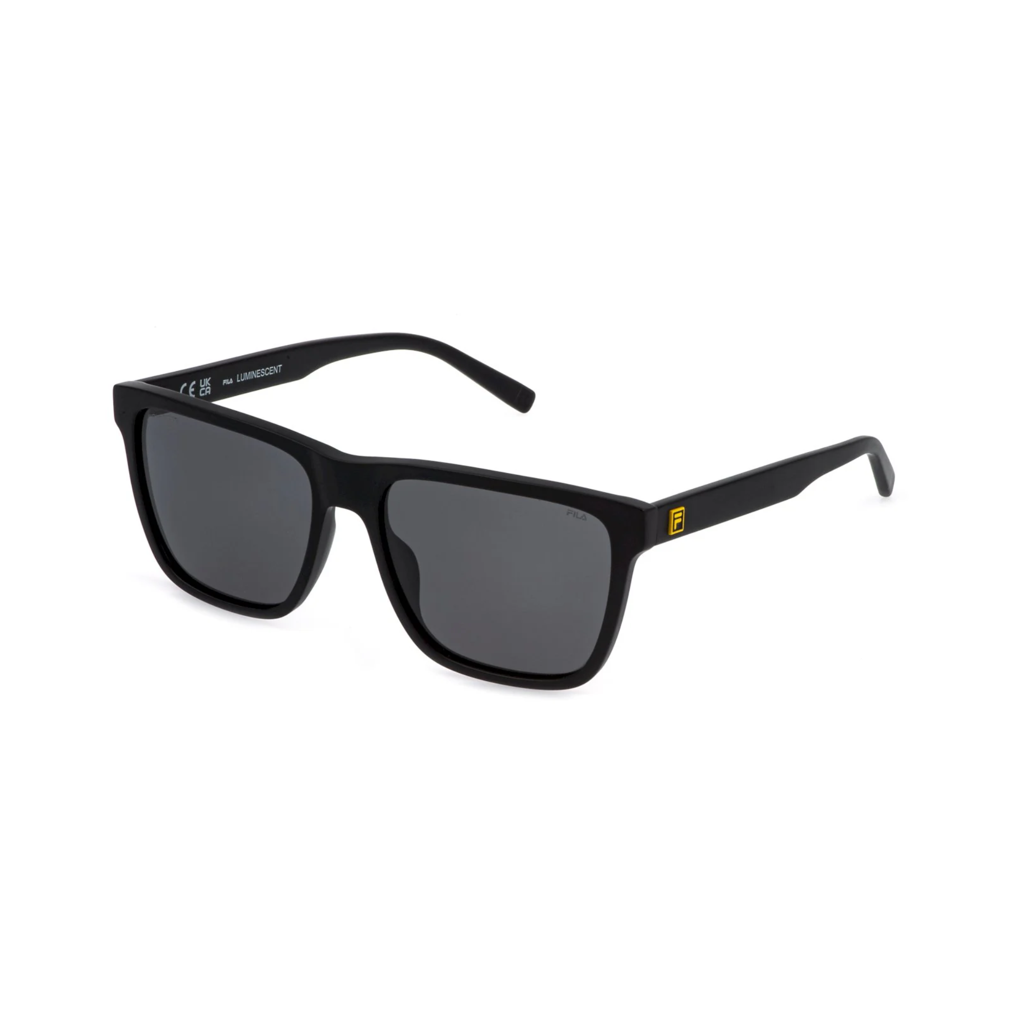 FILA SFID18 Gafas de Sol Polarizadas de Acetato con lentes polarizadas y montura de acetato en color negro.