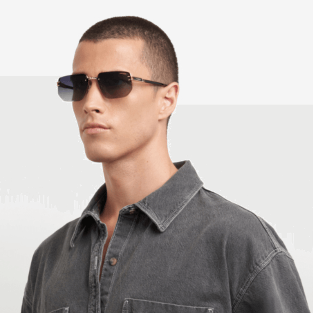 Carrera 1070S Gafas de Sol de Metal con Diseño Rectangular