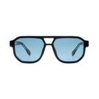 KYPERS TARO TAR004 Gafas de Sol Polarizadas con montura negra y lentes azules.